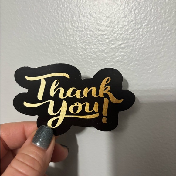 Other - Black and Gold Thank You Cards